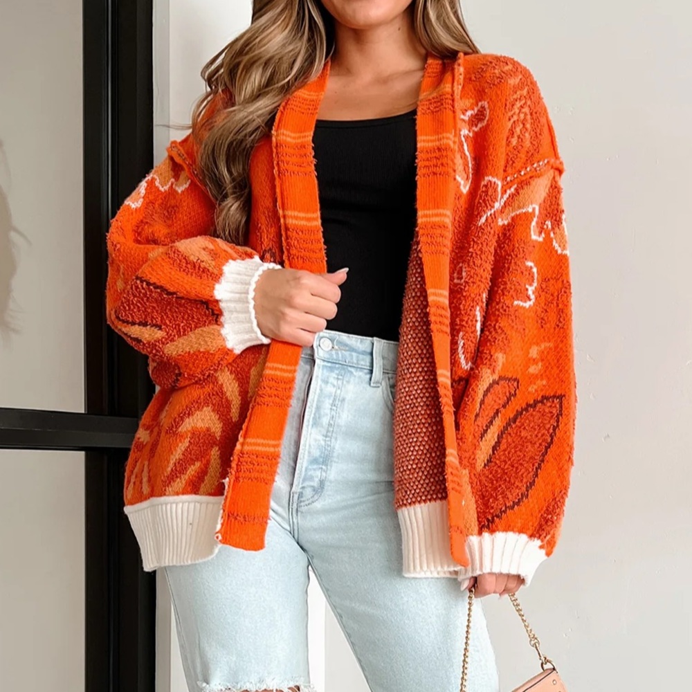 POL floral sweater